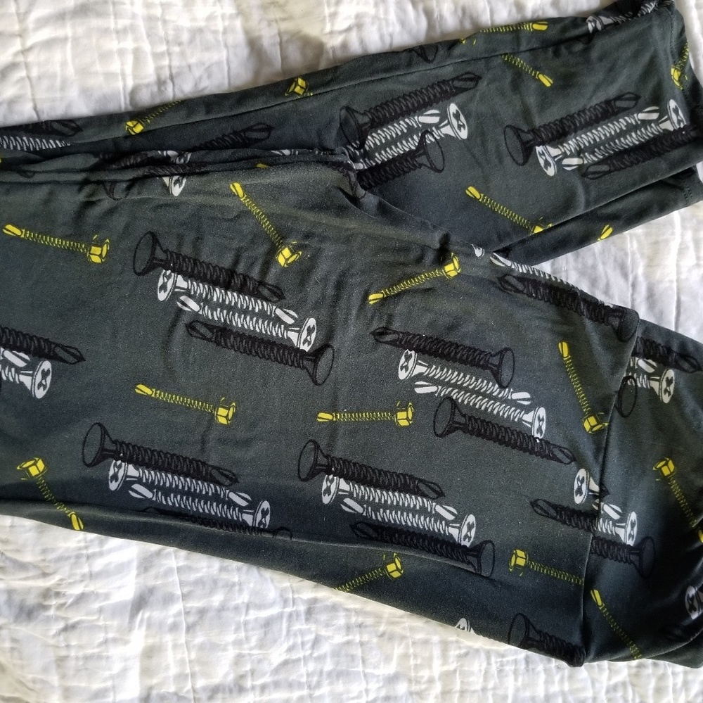 LulaRoe TC Screws and Nails Leggings